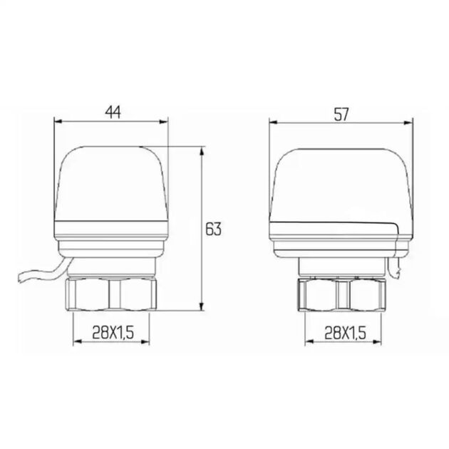 Сервопривод Icma 230V тип закритий №980 (NC), фото , зображення 2 | SNABZHENIE.com.ua