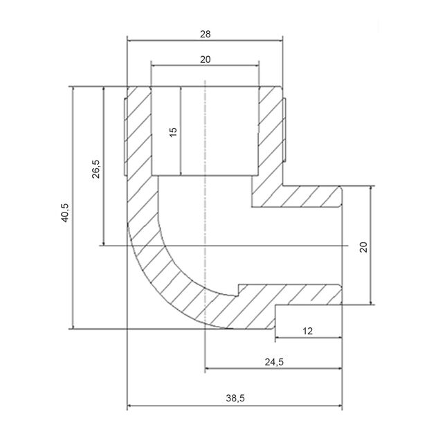 Уголок PPR Blue Ocean 20, 90° ВН, фото , зображення 2 | SNABZHENIE.com.ua