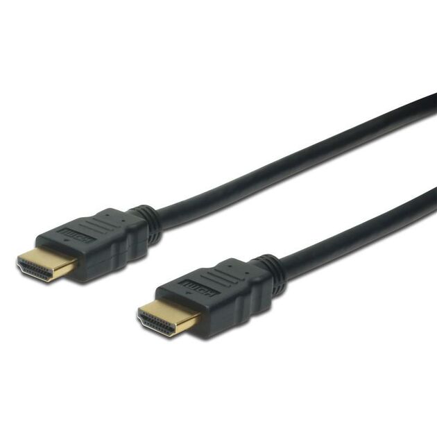 Кабель ASSMANN HDMI High speed + Ethernet (AM/AM) 5.0м, чорний, фото , изображение 2 | SNABZHENIE.com.ua