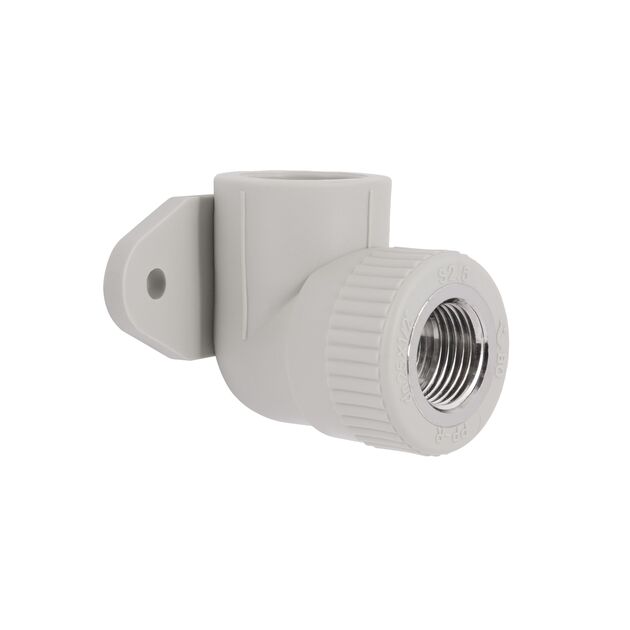 Уголок PPR Blue Ocean настенный с креплением 25х1/2", 90° ВР, фото  | SNABZHENIE.com.ua