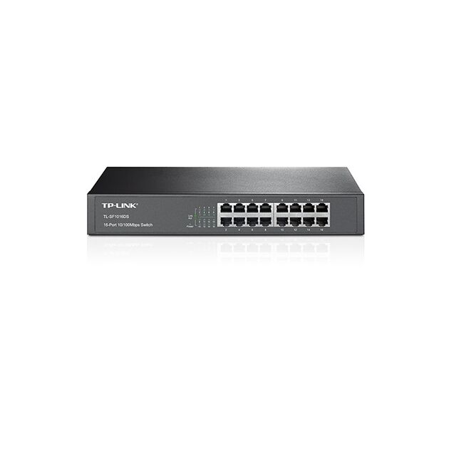 Комутатор TP-LINK TL-SF1016DS 16xFE, Некерований, фото  | SNABZHENIE.com.ua