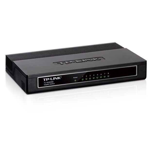 Комутатор TP-LINK TL-SG1008D 8xGE, Некерований, фото , изображение 2 | SNABZHENIE.com.ua