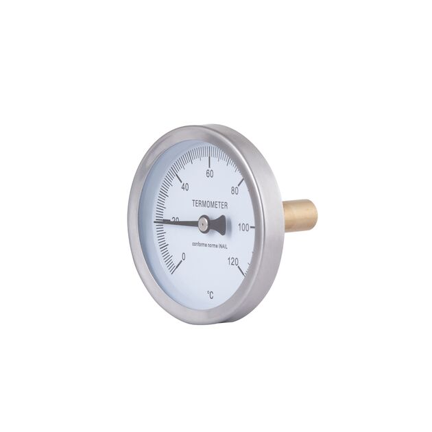 Термометр SD Plus 120ºC 63 мм 1/2", заднее подключение SD17440MM, фото , изображение 3 | SNABZHENIE.com.ua