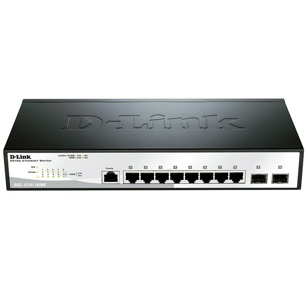 Комутатор D-Link DGS-1210-10/ME 8xGE, 2xSFP, фото  | SNABZHENIE.com.ua