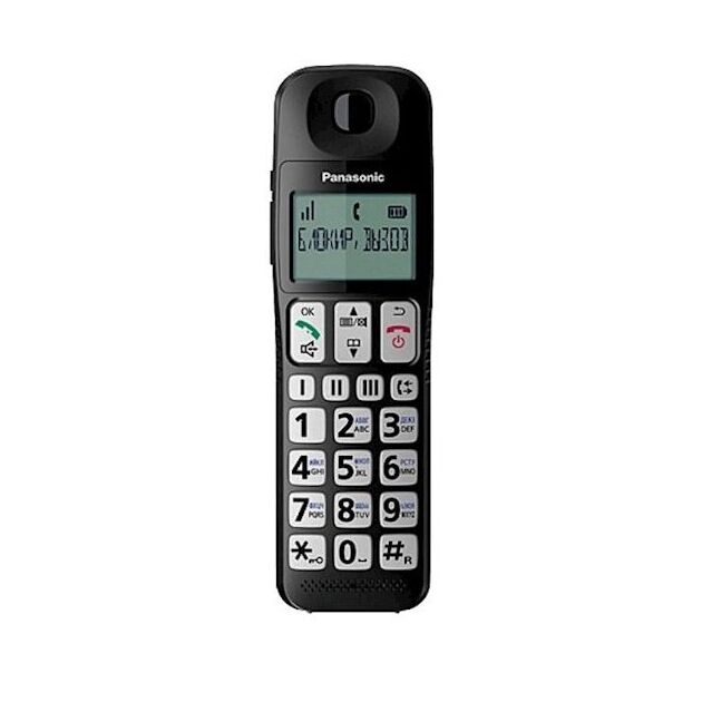Радіотелефон DECT Panasonic KX-TGE110UCB, чорний, фото , изображение 3 | SNABZHENIE.com.ua