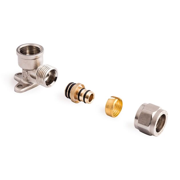 Уголок обжимной настенный SD Forte 16х1/2" ВР SF179W1615, фото  | SNABZHENIE.com.ua