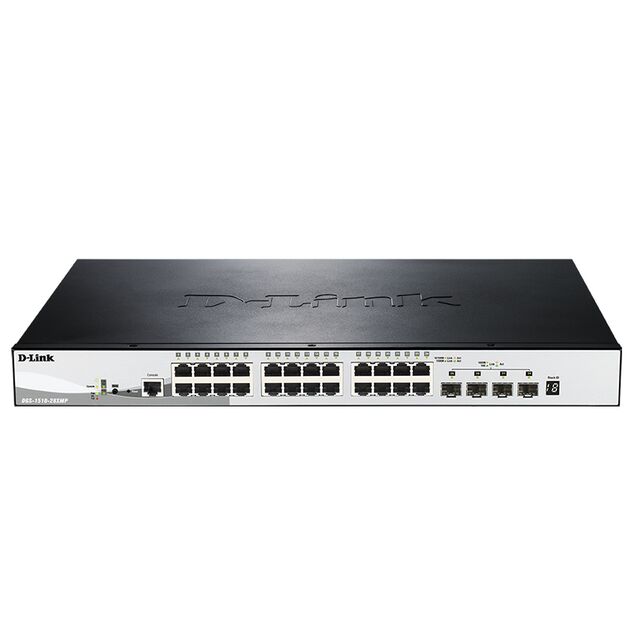 Комутатор D-Link DGS-1510-28XMP 24xGE PoE, 4xSFP+, SmartPro, фото  | SNABZHENIE.com.ua
