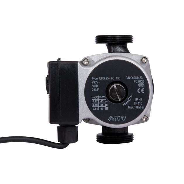 Насос циркуляційний GRS UPS 25/60/130 (сірий), фото , зображення 3 | SNABZHENIE.com.ua