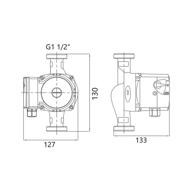 Насос циркуляційний GRS UPS 25/60/130, фото , зображення 2 | SNABZHENIE.com.ua