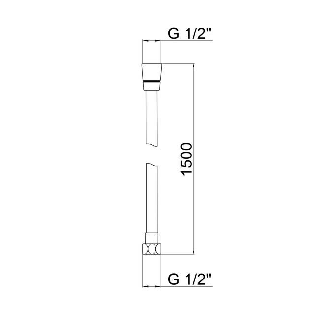 Шланг для душа Lidz (NKS) 50 30 150 00, фото , зображення 2 | SNABZHENIE.com.ua