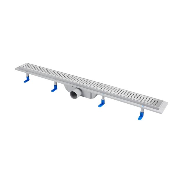 Трап Qtap Dry FB304-900 лінійний з сухим затвором і нержавіючою решіткою 900х73, фото  | SNABZHENIE.com.ua