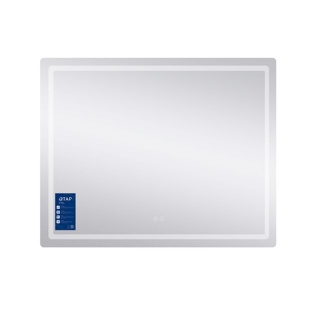 Зеркало Qtap Mideya 1000х800 з LED-підсвіткою та антизапотіванням QT2078F910W, фото , зображення 3 | SNABZHENIE.com.ua