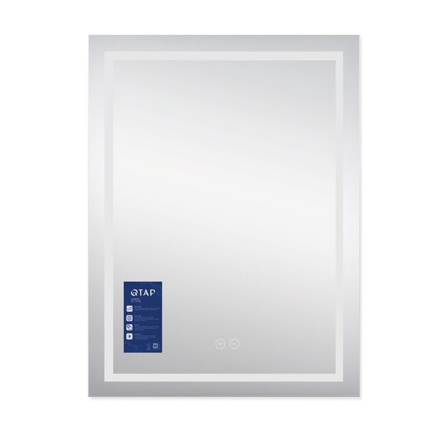 Зеркало Qtap Mideya 600х800 с LED и антизапотеванием QT2078F937W, фото , изображение 3 | SNABZHENIE.com.ua