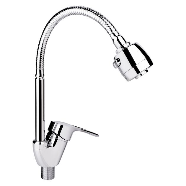 Змішувач для кухні Lidz (CRM) 44 80 008F-4 з рефлекторним виливом, фото  | SNABZHENIE.com.ua