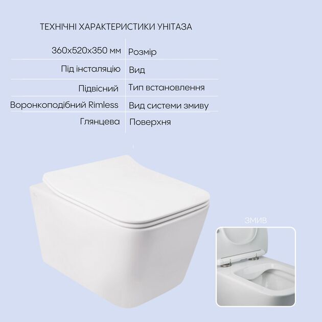 Набір Qtap інсталяція 3 в 1 Nest QT0133M425 з панеллю змиву круглого QT0111M11111SAT + унітаз з сидінням Crow QT05335170W, фото , зображення 3 | SNABZHENIE.com.ua