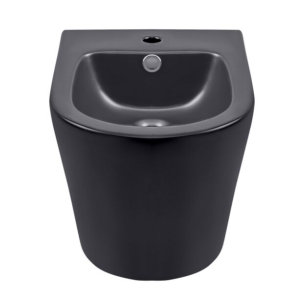 Біде підвісне Qtap Scorpio 515x360x345 Матове чорне QT1455053FMB, фото , зображення 3 | SNABZHENIE.com.ua