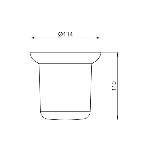 Колба для ершика туалетного Lidz (CRG) 121.05.20, фото , изображение 2 | SNABZHENIE.com.ua