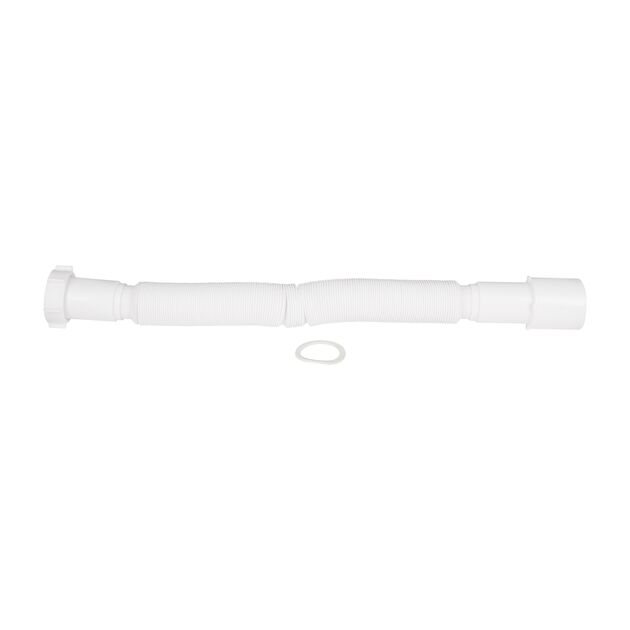 Гибкая труба Lidz 60 01 G002 01 с гайкой 1 1/2, длина 1200 мм, фото , изображение 3 | SNABZHENIE.com.ua
