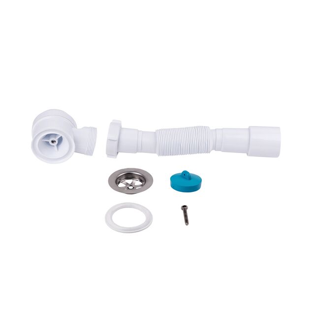 Сифон для душового піддона Lidz (WHI) 60 04 P002 01 (вихід 40/50 мм), фото , зображення 3 | SNABZHENIE.com.ua