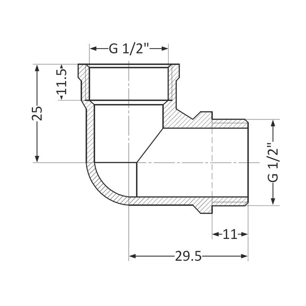 Угол SD Plus 1/2" ВН SD42015U, фото , изображение 2 | SNABZHENIE.com.ua