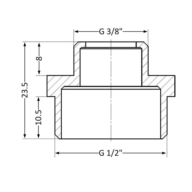 Ниппель SD Plus 1/2"х1/8" НР SD408159, фото , изображение 2 | SNABZHENIE.com.ua