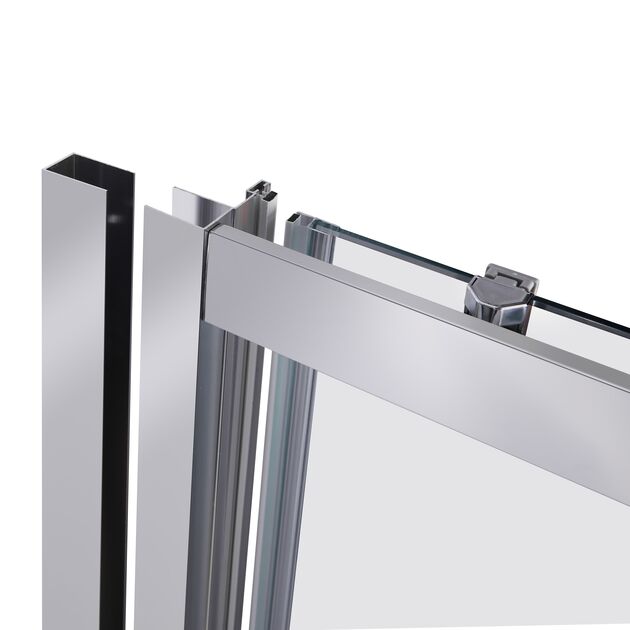 Душевая дверь Qtap Taurus CRM2012-13.C6 120-130x185 см, стекло 6 мм, фото , изображение 3 | SNABZHENIE.com.ua