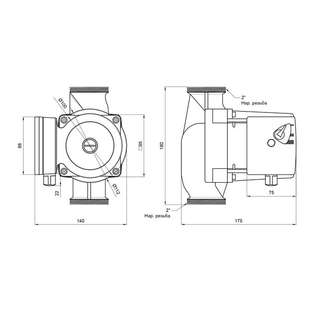 Насос циркуляционный Thermo Alliance LPS 32/80/180, фото , зображення 2 | SNABZHENIE.com.ua