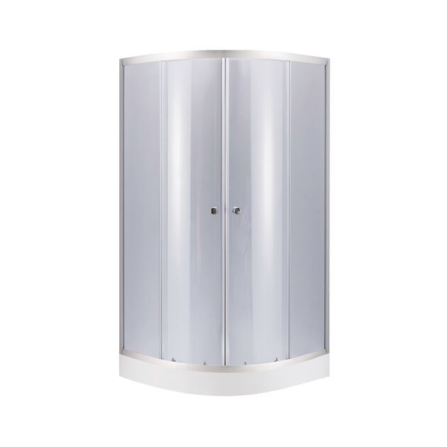 Набір Lidz душова кабіна Latwa SC80x80.SAT.LOW.GR, скло тоноване 4 мм + піддон Купала, фото  | SNABZHENIE.com.ua