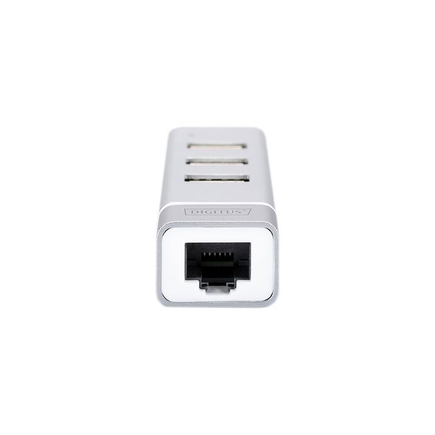 Хаб DIGITUS USB-C > 3xUSB-A/RJ45, фото , изображение 3 | SNABZHENIE.com.ua