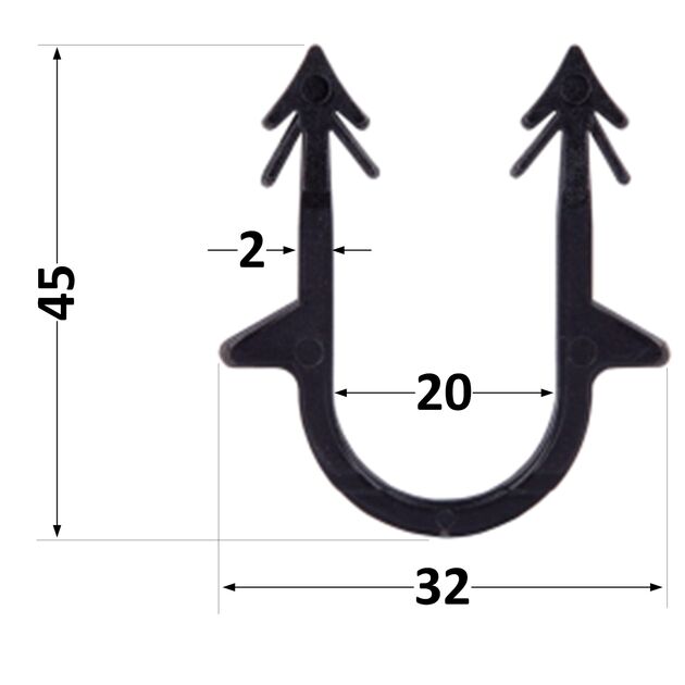 Скоба якорная Thermo Alliance Base для пола (пачка 100 шт.), фото , изображение 2 | SNABZHENIE.com.ua