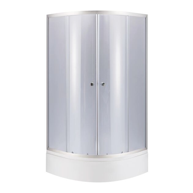 Душевая кабина Lidz Latwa SC90x90.SAT.MID.GR и поддон KAPIELKA ST90x90x26, фото  | SNABZHENIE.com.ua