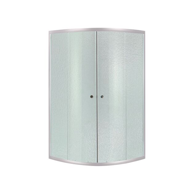 Душова кабіна полукругла Lidz Latwa SC80x80.SAT.HIGH.FR з матовим склом 4 мм + Душовий піддон Lidz KAPIELKA ST80x80x41 з панеллю, фото , зображення 3 | SNABZHENIE.com.ua