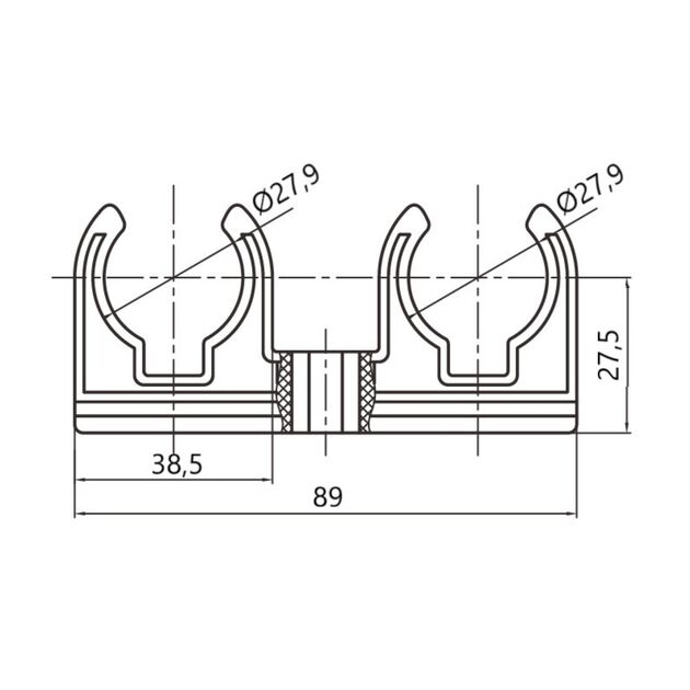 Крепеж PPR Thermo Alliance 25 двойной, фото , зображення 2 | SNABZHENIE.com.ua