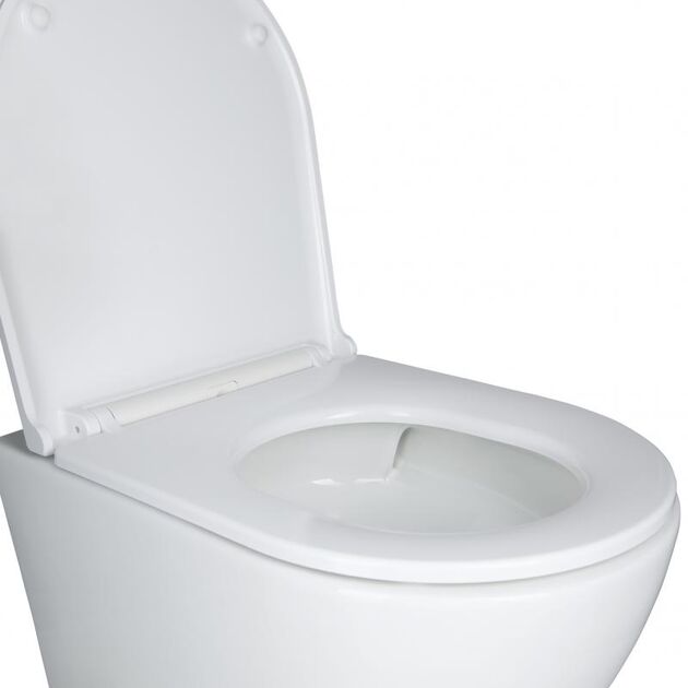 Комплект: унитаз Qtap Robin Ultra Quiet + инсталляция Nest 4в1 White, фото , изображение 3 | SNABZHENIE.com.ua