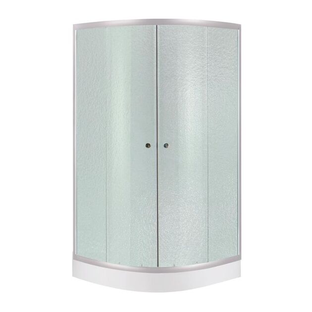 Душова кабіна Lidz Latwa SC90x90.SAT.LOW.FR, скло Frost 4 мм + Душовий піддон KAPIELKA ST90x90x15, фото  | SNABZHENIE.com.ua
