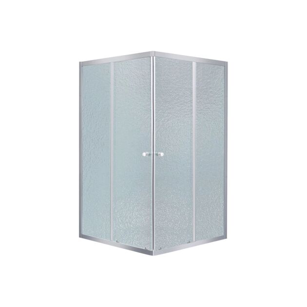 Душова кабіна квадратна Lidz Wawel SC80x80.SAT.LOW.FR, скло Frost 4 мм + душовий піддон Lidz KAPIELKA ST80x80х14, фото , зображення 3 | SNABZHENIE.com.ua