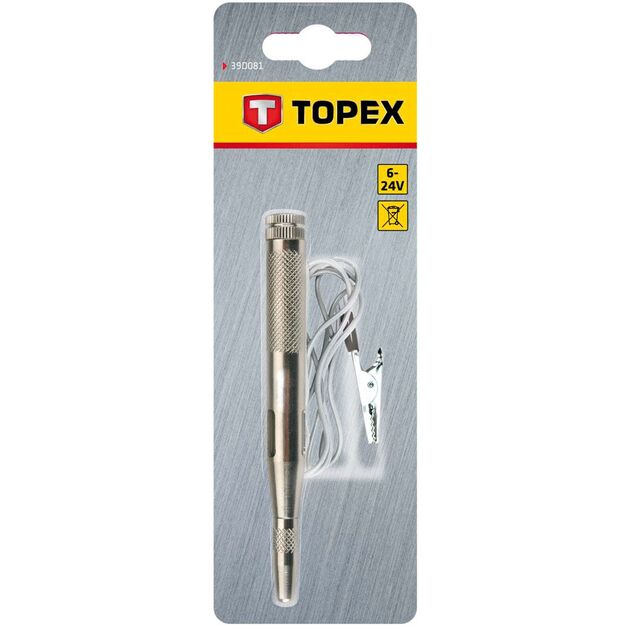 Индикатор напряжения 6-24 В для авто 115 мм TOPEX (39D081), фото , изображение 3 | SNABZHENIE.com.ua