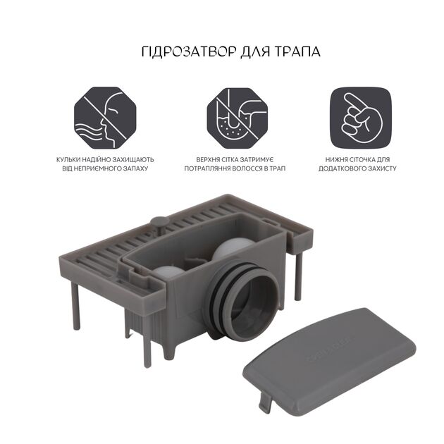 Лоток з кульками для трапа з нержавіючої сталі QT Taurus, фото , зображення 3 | SNABZHENIE.com.ua