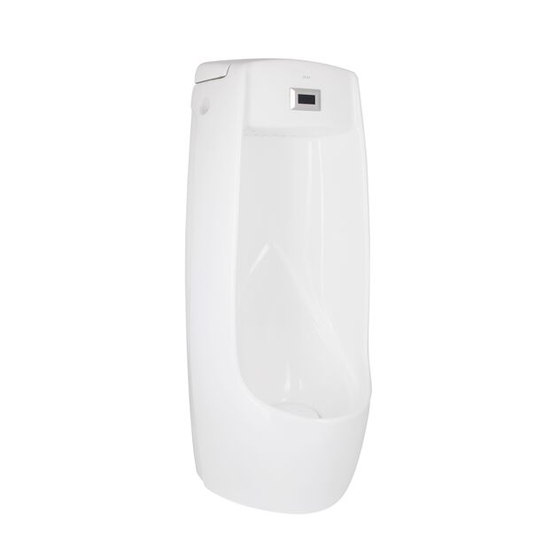 Писсуар підлоговий Qtap Scorpio з ІК-датчиком автоматичного зливу 430х370х990 White QT1488101HW, фото  | SNABZHENIE.com.ua