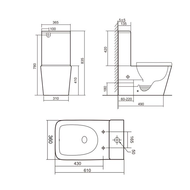Унитаз Qtap Tern Ultra Quiet безободковый с сиденьем Soft-Close, фото , изображение 2 | SNABZHENIE.com.ua