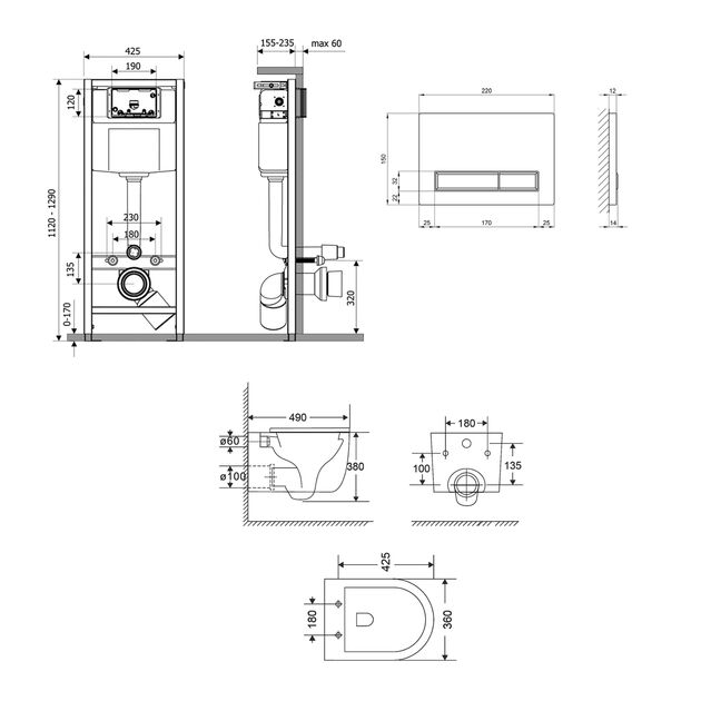 Унитаз подвесной Qtap Taurus Ultra Quiet QT2433084EUQW и инсталляция 4в1., фото , изображение 2 | SNABZHENIE.com.ua