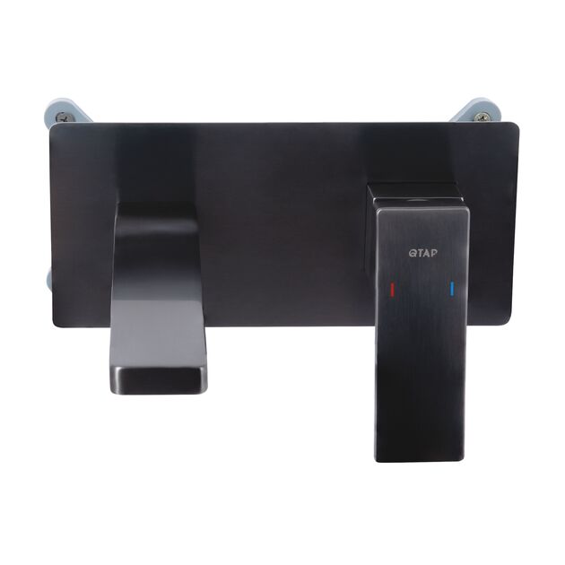 Смеситель для раковины Qtap Gemini скрытого монтажа QTGEM273GMB45695 Gunmetal Black PVD, фото , зображення 3 | SNABZHENIE.com.ua