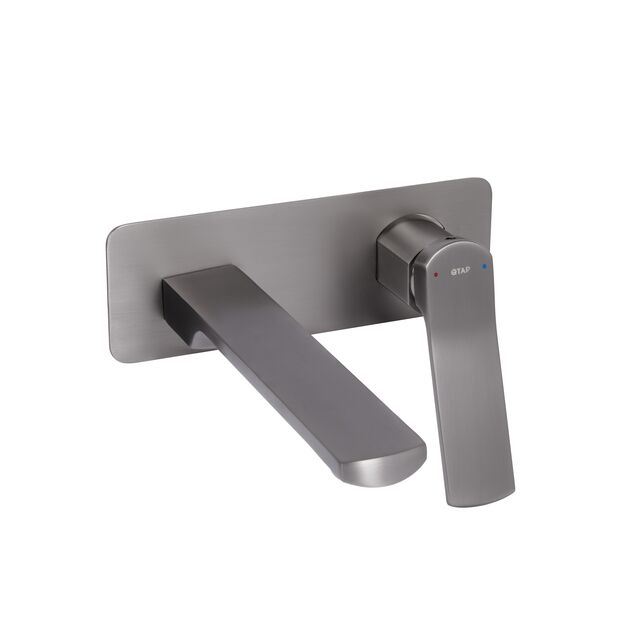 Смеситель для раковини Qtap Slavonice прихованого монтажу QTSLA273GMB45920 Gunmetal Black PVD, фото  | SNABZHENIE.com.ua