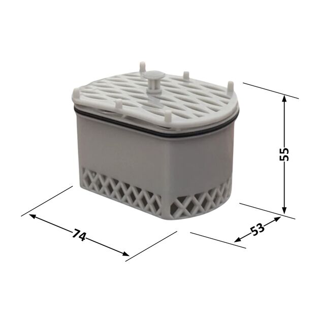 Лоток с клапаном Qtap Scorpio для трапа нержавеющая сталь, фото , изображение 2 | SNABZHENIE.com.ua