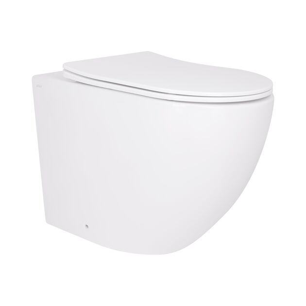 Унитаз Qtap Robin Ultra Quiet безободковый 520x365 мм WHITE с сиденьем Soft-close, фото  | SNABZHENIE.com.ua