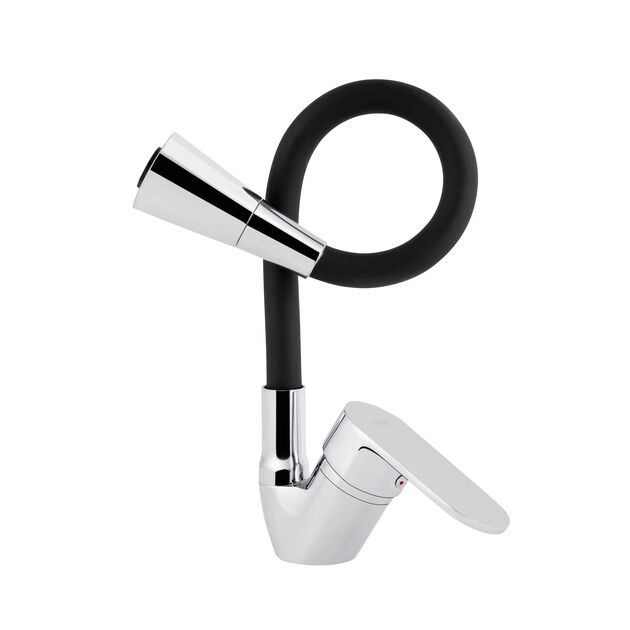 Смеситель для кухни Lidz Tani 008F3 с гибким изливом, фото , изображение 3 | SNABZHENIE.com.ua