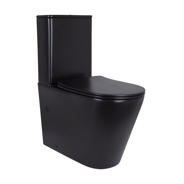 Унітаз підлоговий Qtap Scorpio Ultra Quiet безободковий з сидінням Soft-Close MATTE BLACK QT14226088AMB, фото  | SNABZHENIE.com.ua
