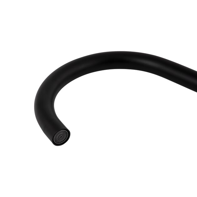 Смеситель для кухни Brinex Pure 015F U-образный черный матовый, фото , изображение 3 | SNABZHENIE.com.ua