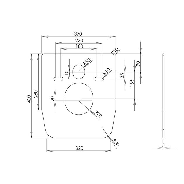 Шумоізолююча прокладка Qtap Nest для підвісного унітазу та біде QT0350A108, фото , зображення 2 | SNABZHENIE.com.ua