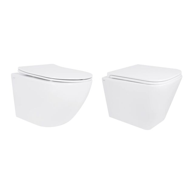 Акционный набор: Унитаз подвесной Jay Ultra Quiet QT07335177W 485х360х320 + Tern Ultra Quiet QT17332303ASW 490x365x325, фото  | SNABZHENIE.com.ua